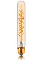 Лампа светодиодная диммируемая филаментная Ретро Sun Lumen 220В 4Вт 2200K E27 картинка 